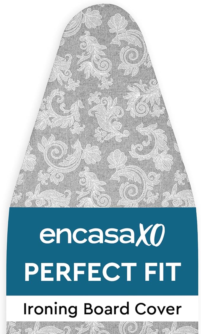 Encasa XO Padded Ironing Board Cover and Pad 54"x18" Grey by EncasaXO