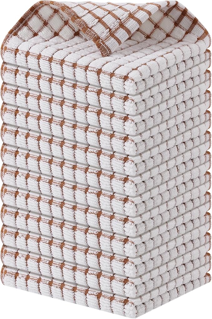 Kitinjoy Cotton 12 Pack Terry Kitchen Dish Cloths by Kitinjoy