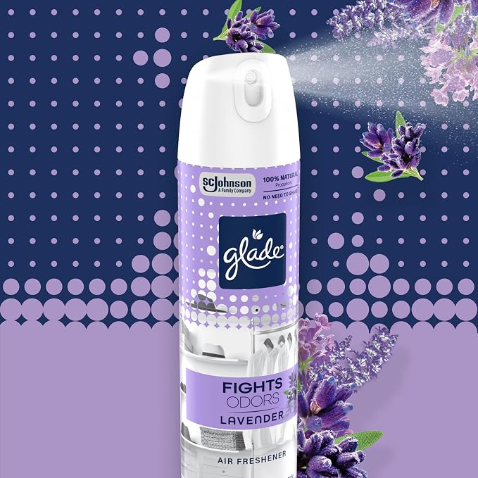 Glade Air Freshener Room Spray, Lavender Scent, Odor Fighting to Deliver Long - Image 3