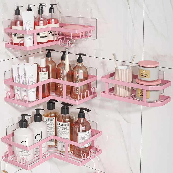 Youvip 4-Pack Adhesive Corner Shower Caddy by YOUVIP