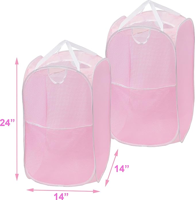 Simple Houseware Mesh Pop-Up Laundry Hamper - Image 6