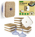 12Pack Kickleen Natural Kitchen Scrub Dish Sponges by KICKLEEN