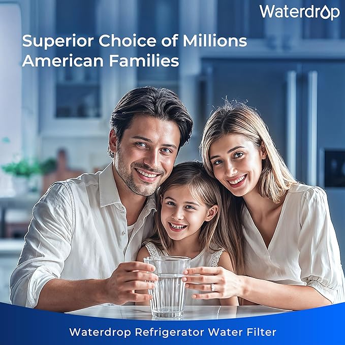 Waterdrop Plus DA97-17376B Water Filter, Replacement for Samsung® HAF-QIN/EXP, DA97-08006C, NSF/ANSI 401&53&42&372 Certified Refrigerator Water Filter, 3 Filters (Package may vary)