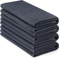Homaxy 100% Cotton Waffle Weave Kitchen Towels, 4 Pack, Dark Grey by Homaxy