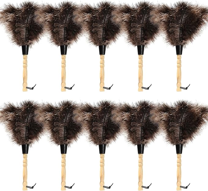 Ostrich Feather Duster 14 inch Fluffy Natural Genuine Ostrich Feathers by iHUFeather