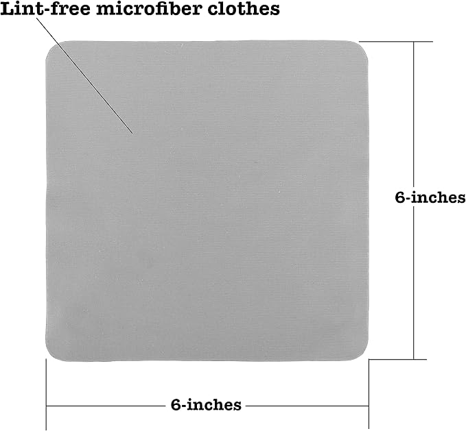 Iconikal Premium Reusable Microfiber Glasses Cleaning Cloths 12 - Image 4