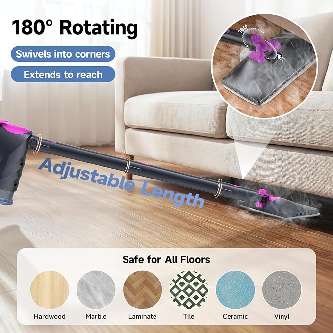 Steam Mop & Detachable Handheld Steam Cleaner - Image 5