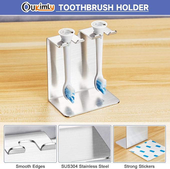 Electric Toothbrush Head Holder, Oukimly Toothbrush Holder Wall Mounted or - Image 6