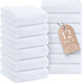 Wealuxe Super Absorbent Kitchen Towels 12 Pack by WhiteClassic