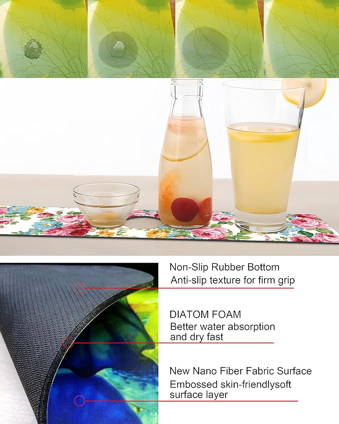 Kitchen Sink Splash Guard Faucet Mat Super Absorbent Fast Drying Mat Sink - Image 3