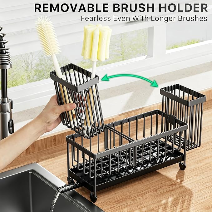 Cisily Sponge Holder for Kitchen Sink, Sink Caddy Organizer - Image 4