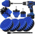 8 PackDrill Brush Attachment Set, 1/4in Power Scrubber Brush + Extend Long Rod by Tialero