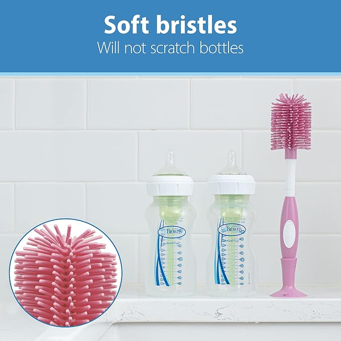 Dr. Brown's Reusable Sponge Baby Bottle Cleaning Brush + Soft Touch Bottle Brush - Image 6