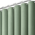 Dynamene Extra Wide Waffle Shower Curtain 256 GSM Fabric 108x72 Sage Green by Dynamene