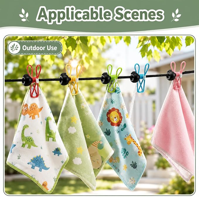 Esoes Retractable Portable Travel Clothesline Camping Clothing Line - Image 2
