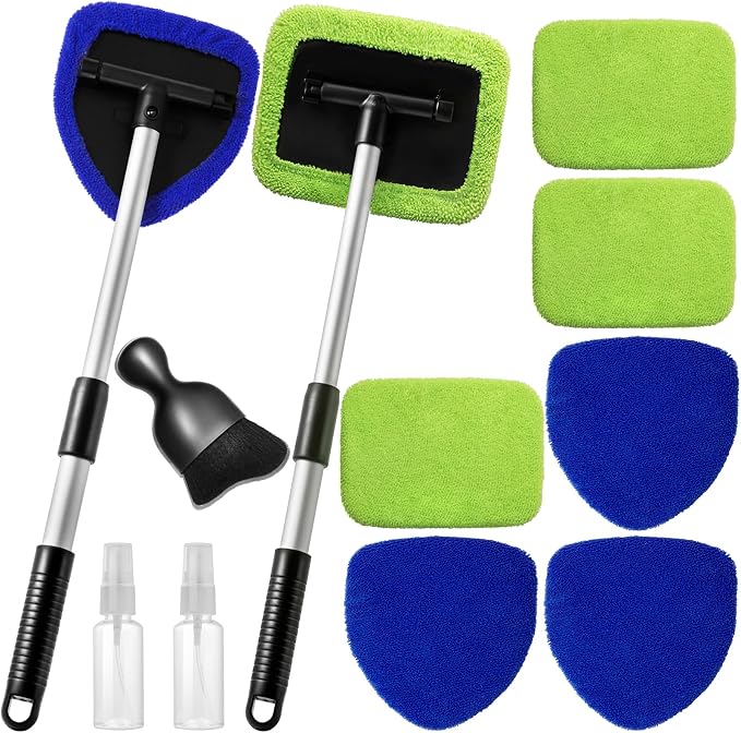 Qydipclin 11pcs Windshield Cleaner Tool, Car Window Cleaning Wash Kit by Qydipclin