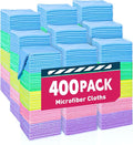 TEAWOO Microfiber Towels Bulk-400 Pack, Cleaning Cloths | Microfiber Towels by TEAWOO
