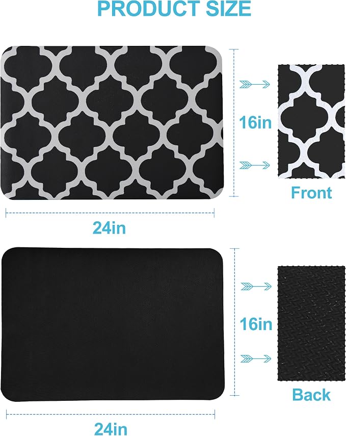 Dish Drying Mat for Kitchen Counter, 16x24 Rubber Backed | Hide Stain Anti - Image 7