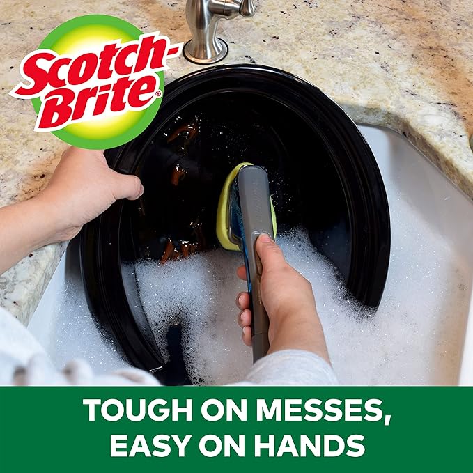 Scotch-Brite Heavy Duty Advanced Soap Control Dishwand Kit, Includes 1 Wand & 5 - Image 5