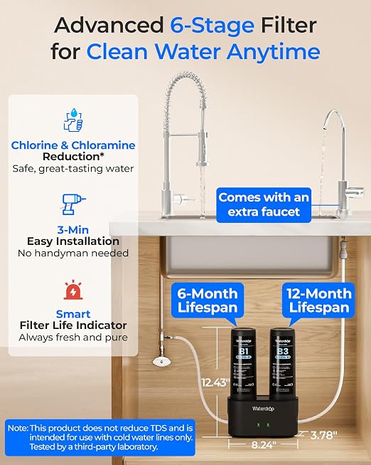 Waterdrop DLB Under Sink Water Filter System, - Image 2