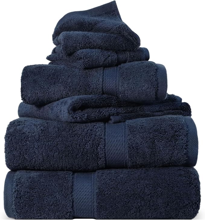 SUPERIOR Egyptian Cotton Ultra Plush & Absorbent, 6 Piece Set, Soft Luxury by SUPERIOR