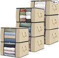 8 Pack Storage Bags for Clothes Blanket Storage Bins by Fabtotes