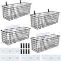 4 Set Hanging Wall Mount Storage Baskets by AOZITA