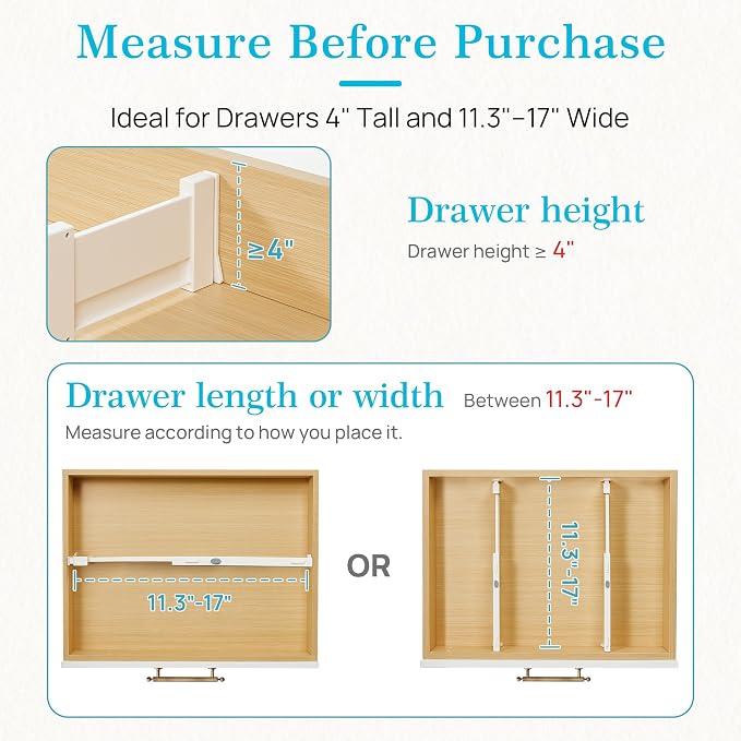 Vtopmart 4" High Drawer Dividers - Image 7