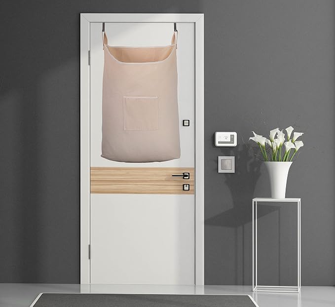 Hanging Laundry Hamper with Front Pocket, 65 Liters - Image 4