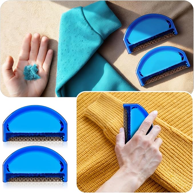 Boao 4 Pieces Sweater Combs to Remove Pilling Sweater Defuzzer, Minimalist | - Image 4