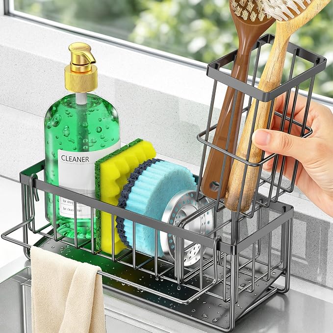 Sponge Holder for Kitchen Sink, Kitchen Sink Caddy, Kitchen Sink Sponge Holder - Image 7