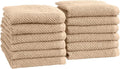 Great Bay Home 100% Cotton 12-Pack 13x13 Wash Cloth by GreatBayHome