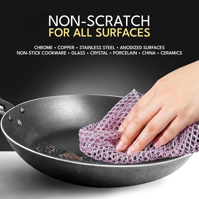 Non-Scratch Dish Scrubbers — Outlasts 7+ Sponges, Stays Odor-Free | Replace - Image 2