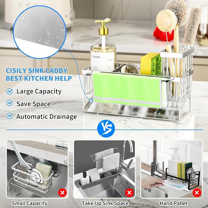 Cisily Kitchen Sink Caddy Organzier - Image 2