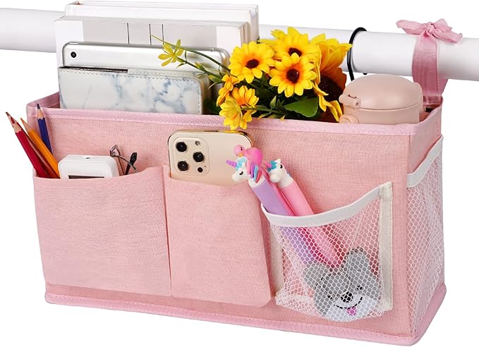 Bedside Caddy, Bedside Storage Bag Hanging Organizer by Loghot