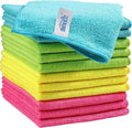 HOMEXCEL 12PK Microfiber Cleaning Cloth, Cleaning Rag by HOMEXCEL