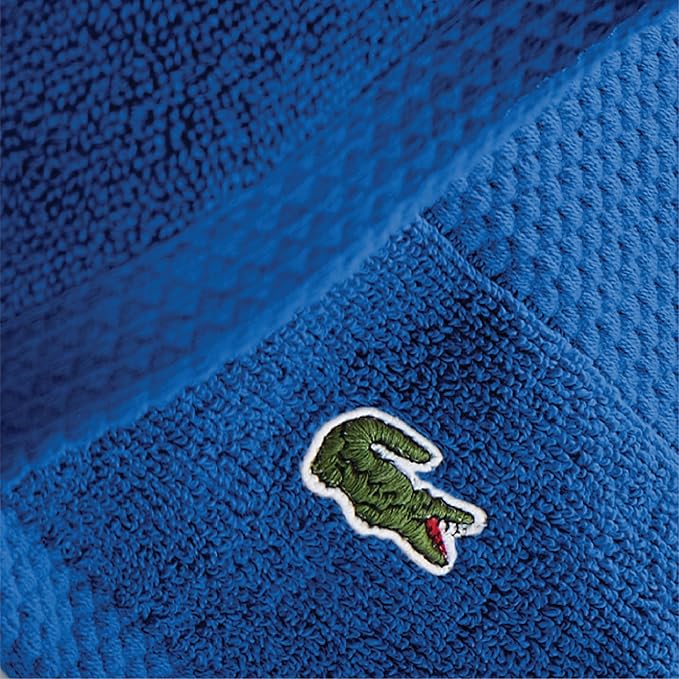 Lacoste Heritage 100% Supima Cotton Tub Mat 21" x 31", Surf Blue | Highly - Image 3