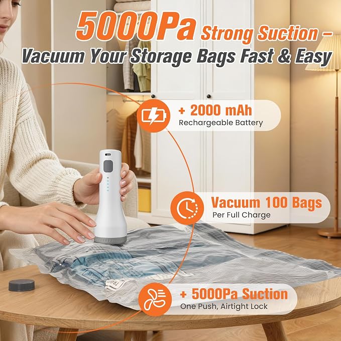 18 Pack Vacuum Storage Bags for Travel - Image 2