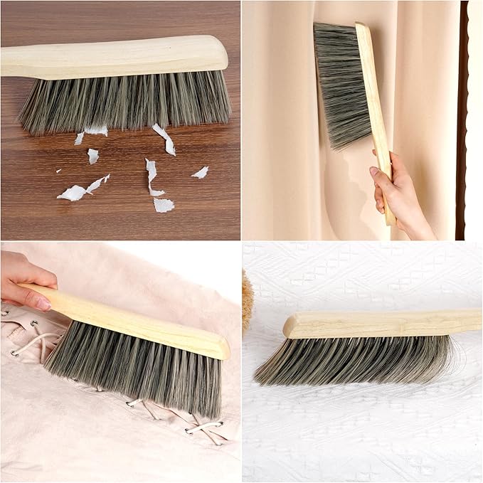Rbenxia Wooden Handle Bench Brushes Soft Household Dust Cleaning Brushes | Soft - Image 5