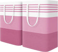 WOWBOX 2 Pack Laundry Baskets, Collapsible Dirty Clothes Laundry Hampers by WOWBOX