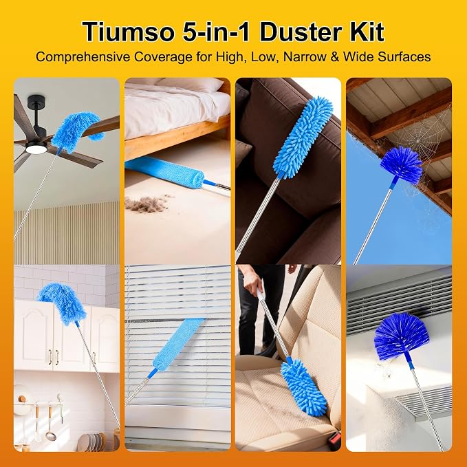 Tiumso 5-in-1 Microfiber Duster Kit - Image 8