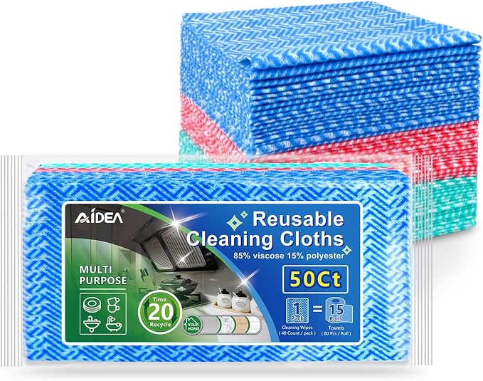 AIDEA Cleaning Wipes, Reusable Paper Towels, Disposable Towels, Domestic Wipes by AIDEAHOME