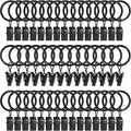 44 Pack Metal Curtain Rings by AMZSEVEN