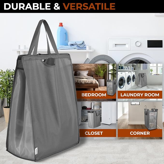 ALCOVA 2 Pack Hanging Laundry Hamper - Image 8