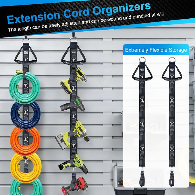 Extension Cord Organizer Holder 2-Pack 5 Detachable Straps | Cable Management - Image 2