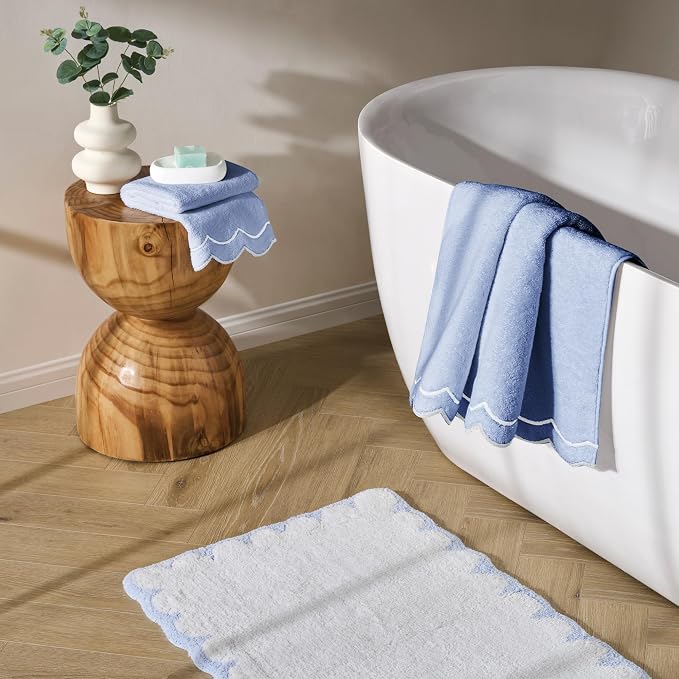 Peri Home 2 Piece Cotton Bath Towel Set, Embroidered - Image 4
