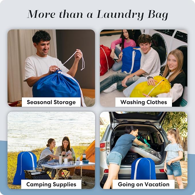 Handy Laundry Bag with Shoulder Strap 30"x40", Extra Large - Image 7
