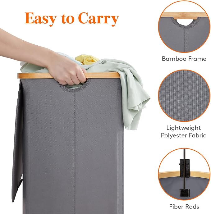 Lifewit 150L Double Laundry Hamper - Image 4
