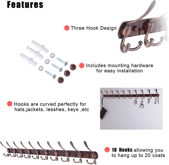 Coat Rack Wall Mount - Image 6