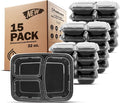 Freshware Meal Prep Containers 3 Compartment by Freshware